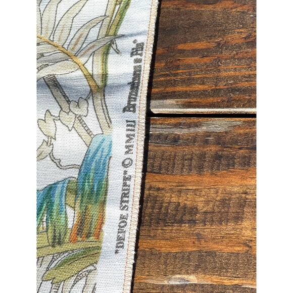 Vintage Designer Fabric Sample Brunschwig & Fils Defoe Stripe Linen Cotton 2003 - Picture 6 of 9